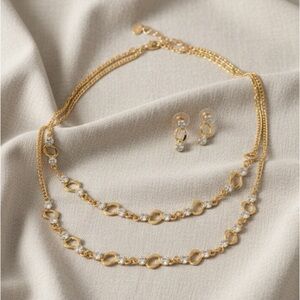 Earrings and Necklace Jewelry Set